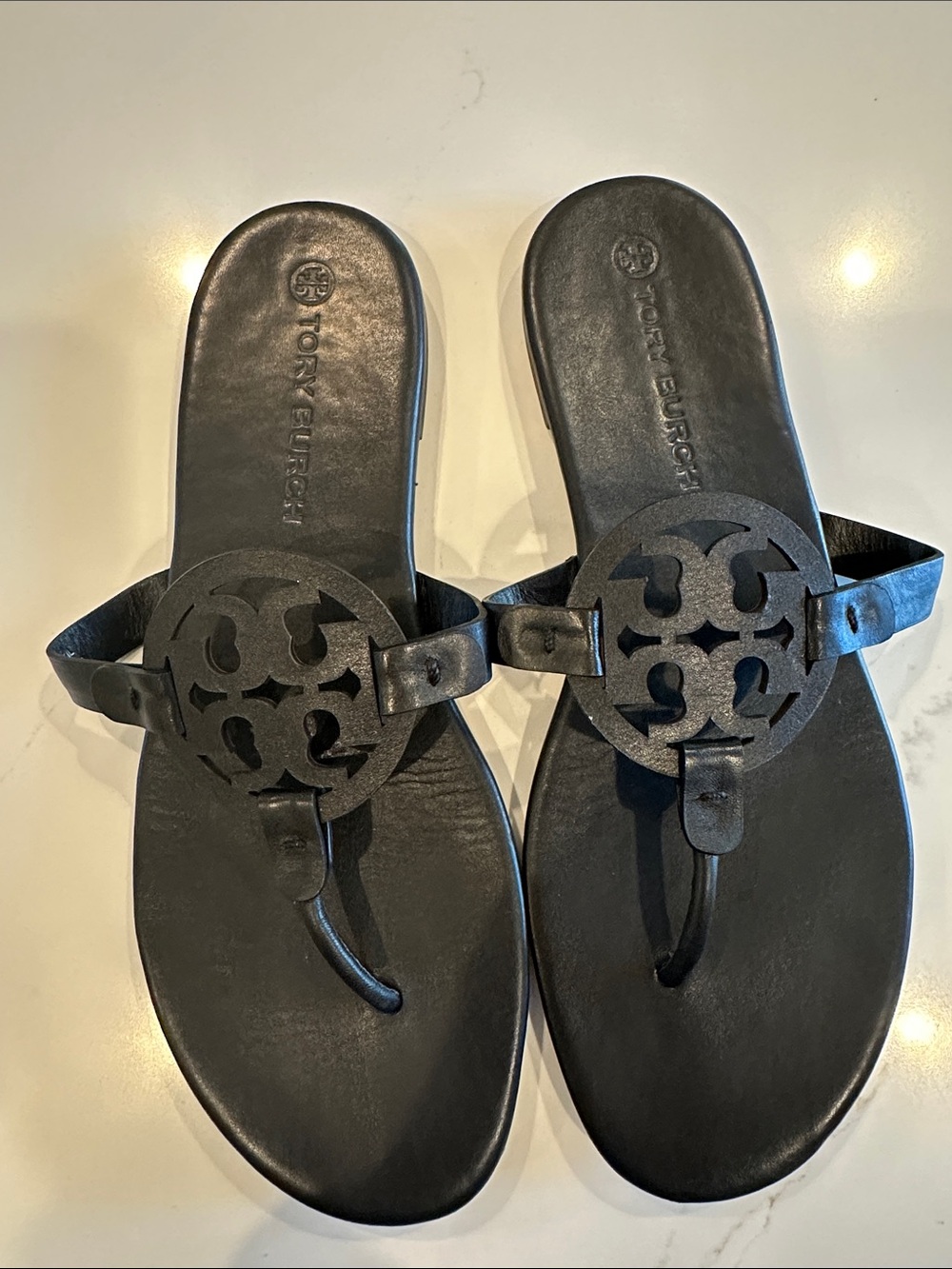 Tory Burch Miller Sandals Black Size 11